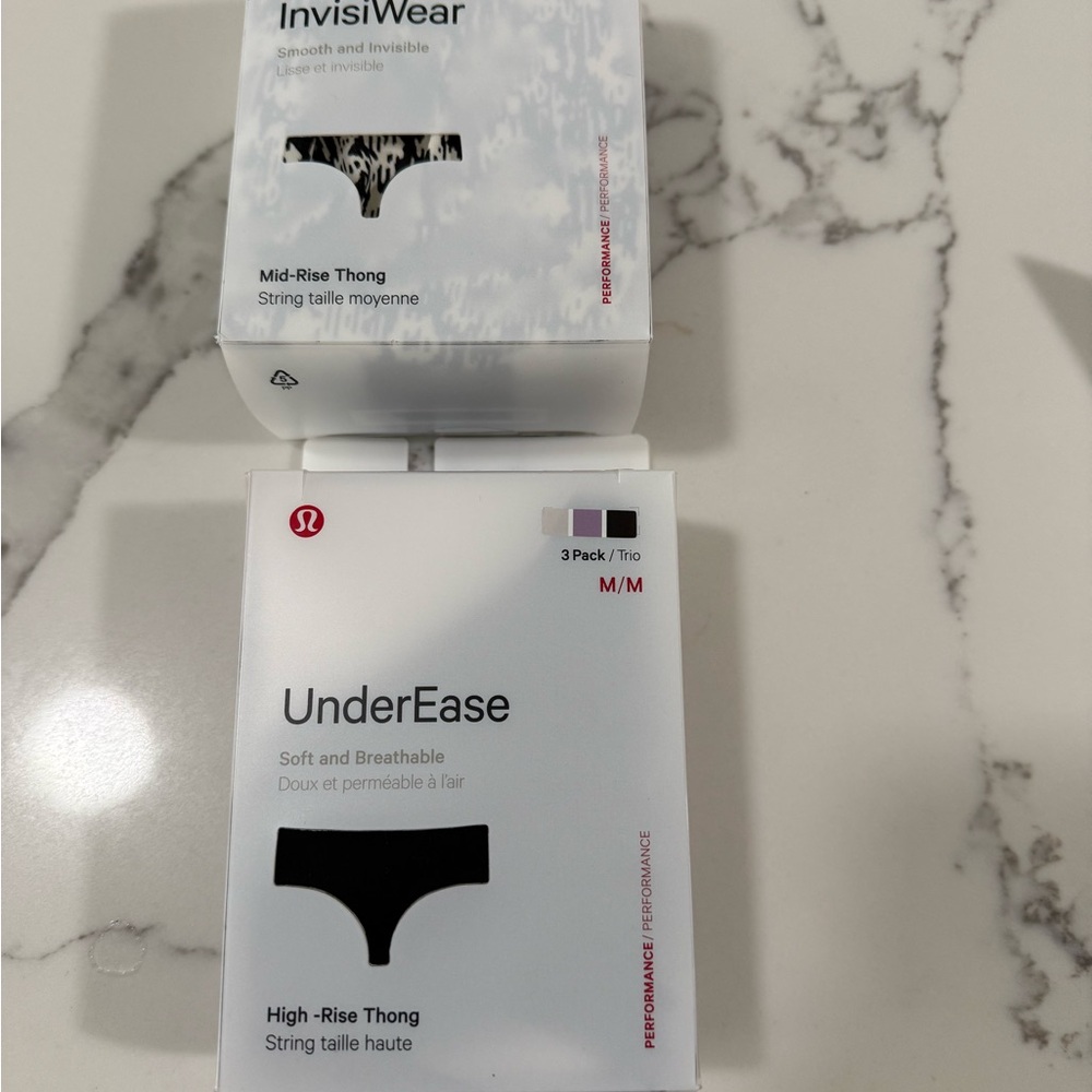 Lululemon Athletica Thong multi pack .mid rise and high rise